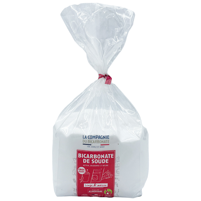 Bicarbonate alimentaire gros grains - Sachet «Open-Up» 1 kg - Ecocert