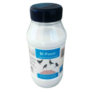 Bi-Poux 400 g : produit breveté pour l'hygiène des oiseaux