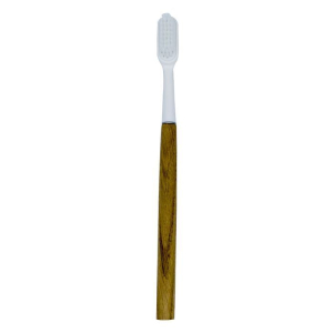 Brosse à dents à tête rechargeable caliquo (manche en bois de chêne)