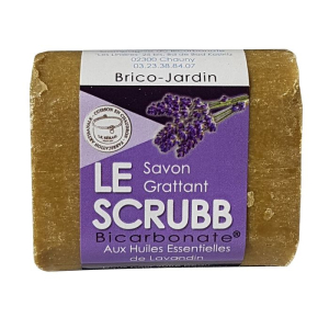 Savon grattant au bicarbonate scrubb au parfum lavandin