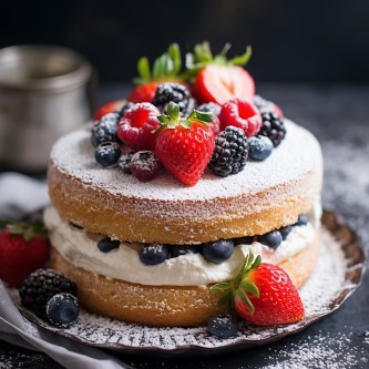 Gâteau à la fraise